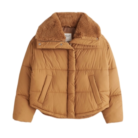 ABERCROMBIE & FITCH Elevated Mini Puffer Size SMALL - Picture 3 of 16